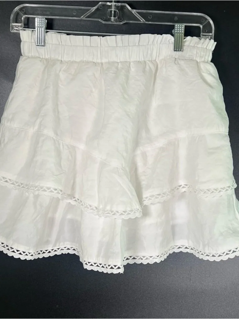 Boho Layered White Skort - Picture 3 of 3